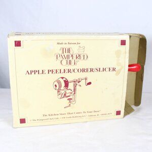 Vintage 1990s Pampered Chef Apple Peeler with Instructions Collectible Kitchen